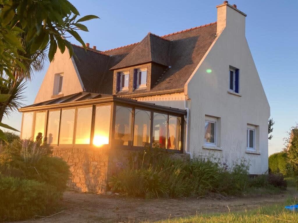 Kermartin - Maison De Famille Avec Vue Sur La Baie De Morlaix Plouézocʼh Esterno foto