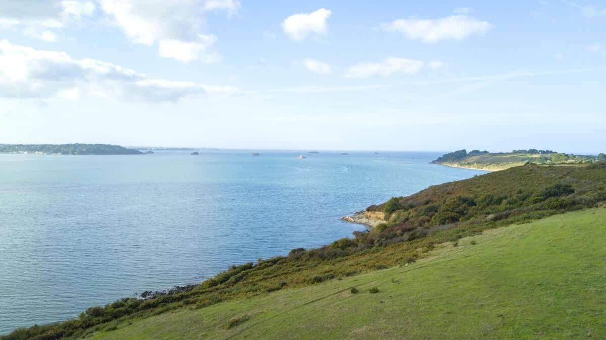 Kermartin - Maison De Famille Avec Vue Sur La Baie De Morlaix Plouézocʼh Esterno foto