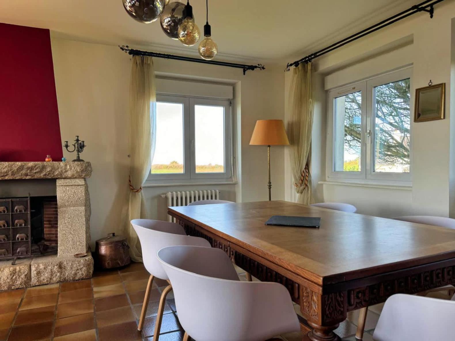 Kermartin - Maison De Famille Avec Vue Sur La Baie De Morlaix Plouézocʼh Esterno foto