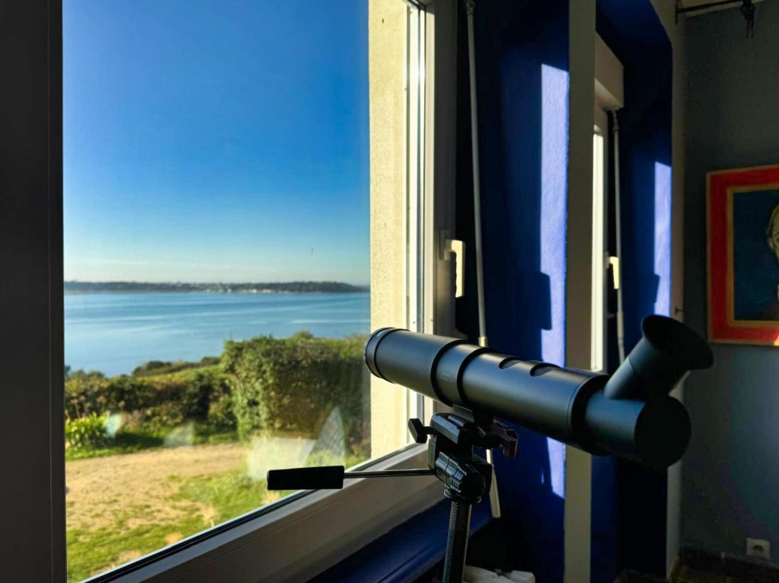 Kermartin - Maison De Famille Avec Vue Sur La Baie De Morlaix Plouézocʼh Esterno foto